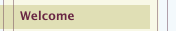 Welcome